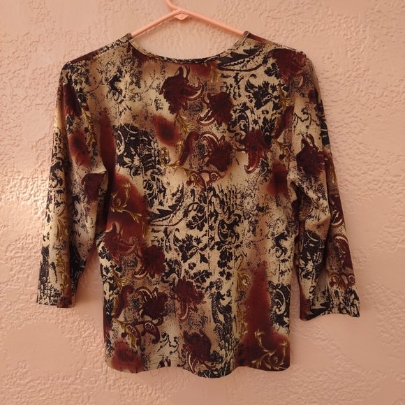 Women Cardicci 3/4" Long Sleeves Medium Size - Picture 4 of 11